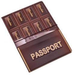 Обложка для паспорта с отделением карт, ПВХ 10,1х14см Mix A 5 дизайнов